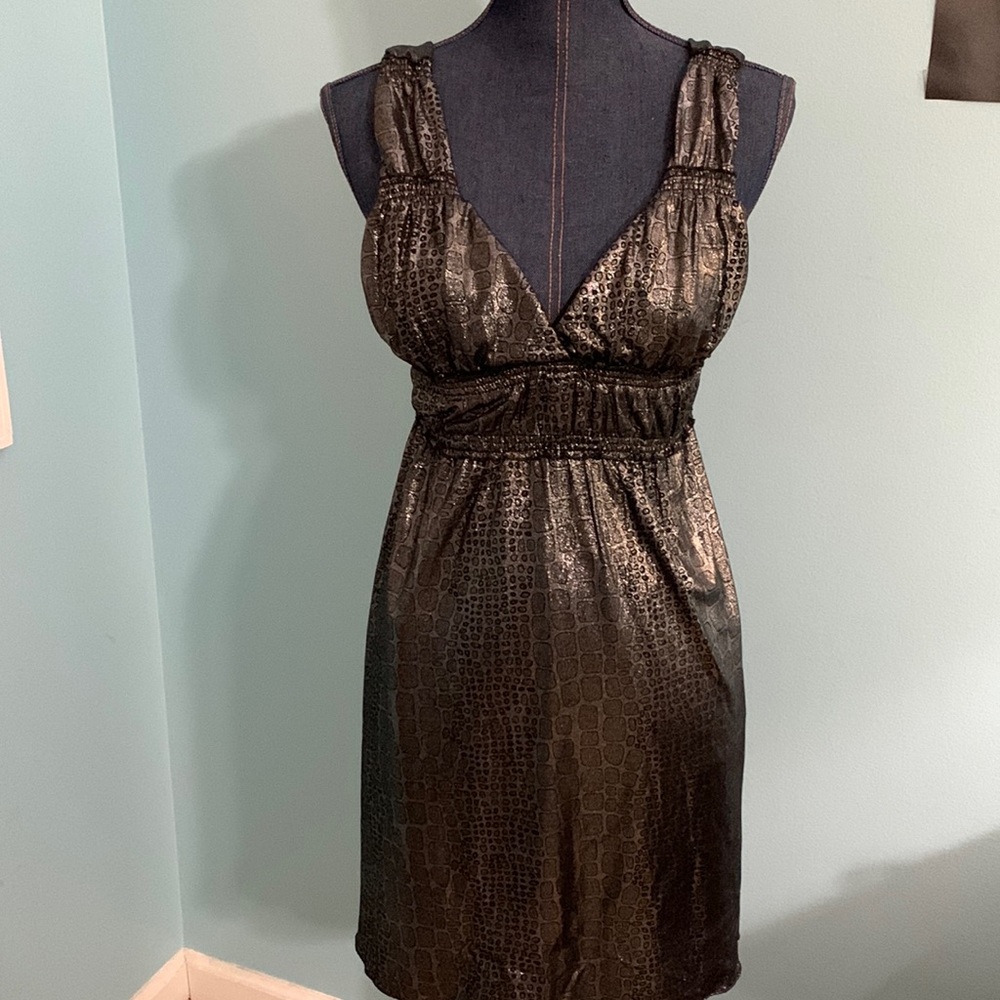 Fire Los Angeles dress. Black and Silver.